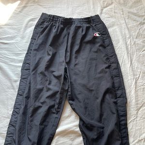 Mens Champion Vintage Black Trackpants Size Medium